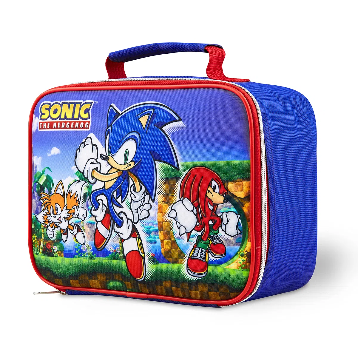 Sonic The Hedgehog Lunch Box Isotherme Enfant, Boite à Gouter Sonic, Sac Dejeuner Gouter Pique Nique (Bleu/Rouge)