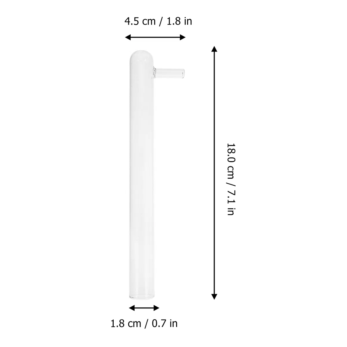 Yardwe 5 Tubes à Essai en Verre Bras Latéral pour Élevage de Fourmis, Résistant à Haute Température, Injection D'eau, pour Garçon et Filles Curieux en Écologie