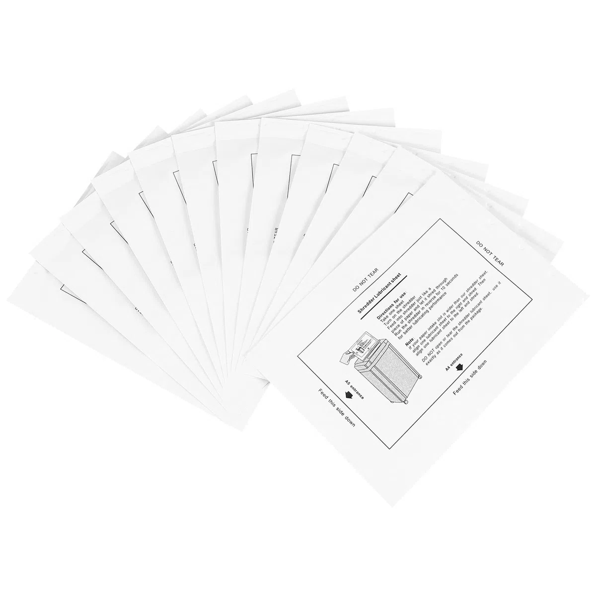 Sweetness Lot de 12 déchiqueteuses de papier - Lubrifiant - Papier portable - Type d' de lubrification